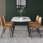 Modern Scalable Dinette Set 1/4/5/6 Pieces Round Sintered Stone Top Dining Table Set Clearhalo 'Dining Room Sets' 'Dining Tables & Seating' 'dining_room_set' 'furn' 'furn_dining_room_set' 'Furniture' 'furniture_dining_room_set' 'Kitchen & Dining Furniture' 5003972