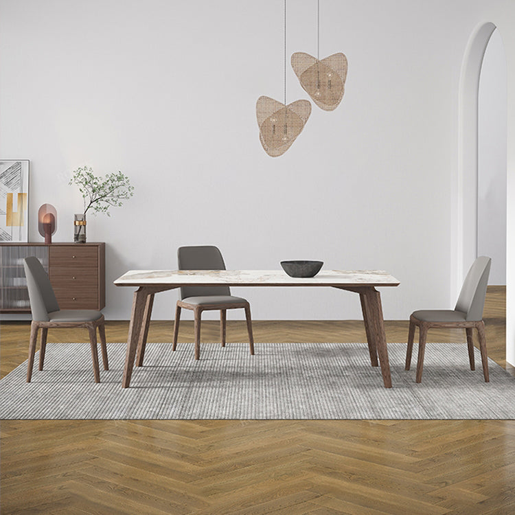 1/4/5 Pcs Sintered Stone Dining Room Set Dining Room Table and Chair Set 4 Pieces: Table, 3 Chairs Clearhalo 'Dining Room Sets' 'Dining Tables & Seating' 'dining_room_set' 'furn' 'furn_dining_room_set' 'Furniture' 'furniture_dining_room_set' 'Kitchen & Dining Furniture' 5004002