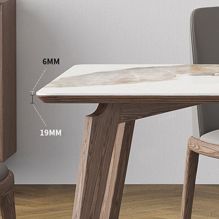 1/4/5 Pcs Sintered Stone Dining Room Set Dining Room Table and Chair Set Clearhalo 'Dining Room Sets' 'Dining Tables & Seating' 'dining_room_set' 'furn' 'furn_dining_room_set' 'Furniture' 'furniture_dining_room_set' 'Kitchen & Dining Furniture' 5004008