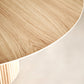Round Pedestal Modern Dining Table Wood Color Fixed Table with Solid Wood Clearhalo 'Dining Tables & Seating' 'Dining Tables' 'dining_table' 'furn' 'furn_dining_table' 'Furniture' 'furniture_dining_table' 'Kitchen & Dining Furniture' 'kitchen' 'kitchen_dining_table' 5004066