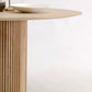 Round Pedestal Modern Dining Table Wood Color Fixed Table with Solid Wood Clearhalo 'Dining Tables & Seating' 'Dining Tables' 'dining_table' 'furn' 'furn_dining_table' 'Furniture' 'furniture_dining_table' 'Kitchen & Dining Furniture' 'kitchen' 'kitchen_dining_table' 5004068