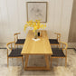 Modern Style Dining Table Rectangle Solid Wood Dining Table with Sled Base 78.7"L x 31.5"W x 29.5"H Without Chairs Clearhalo 'Dining Tables & Seating' 'Dining Tables' 'dining_table' 'furn' 'furn_dining_table' 'Furniture' 'furniture_dining_table' 'Kitchen & Dining Furniture' 'kitchen' 'kitchen_dining_table' 5004126