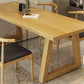 Modern Style Dining Table Rectangle Solid Wood Dining Table with Sled Base Clearhalo 'Dining Tables & Seating' 'Dining Tables' 'dining_table' 'furn' 'furn_dining_table' 'Furniture' 'furniture_dining_table' 'Kitchen & Dining Furniture' 'kitchen' 'kitchen_dining_table' 5004130