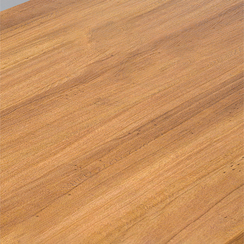 Industrial Style Dining Table Rectangle Solid Wood Table with Black Frame Clearhalo 'Dining Tables & Seating' 'Dining Tables' 'dining_table' 'furn' 'furn_dining_table' 'Furniture' 'furniture_dining_table' 'Kitchen & Dining Furniture' 'kitchen' 'kitchen_dining_table' 5004141
