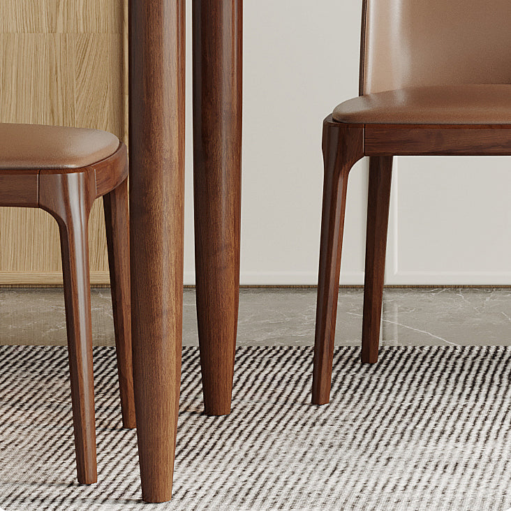 Modern Glass Dining Table Solid Wood Dining Table for Dining Room Clearhalo 'Dining Tables & Seating' 'Dining Tables' 'dining_table' 'furn' 'furn_dining_table' 'Furniture' 'furniture_dining_table' 'Kitchen & Dining Furniture' 'kitchen' 'kitchen_dining_table' 5004162