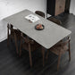 Stone Top Dining Table Mid-Century Modern Dining Table with 4 Oak Wood Legs Grey 70.9"L x 31.5"W x 29.5"H Without Chairs Clearhalo 'Dining Tables & Seating' 'Dining Tables' 'dining_table' 'furn' 'furn_dining_table' 'Furniture' 'furniture_dining_table' 'Kitchen & Dining Furniture' 'kitchen' 'kitchen_dining_table' 5004189