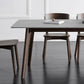 Stone Top Dining Table Mid-Century Modern Dining Table with 4 Oak Wood Legs Clearhalo 'Dining Tables & Seating' 'Dining Tables' 'dining_table' 'furn' 'furn_dining_table' 'Furniture' 'furniture_dining_table' 'Kitchen & Dining Furniture' 'kitchen' 'kitchen_dining_table' 5004192