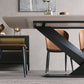 Modern Pedestal Casual Dining Table Stone and Metal Dining Room Kitchen Table Clearhalo 'Dining Tables & Seating' 'Dining Tables' 'dining_table' 'furn' 'furn_dining_table' 'Furniture' 'furniture_dining_table' 'Kitchen & Dining Furniture' 'kitchen' 'kitchen_dining_table' 5004206