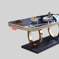 Stone Top Dining Table Traditional Luxury Table with Pedestal Base in Gold Clearhalo 'Dining Tables & Seating' 'Dining Tables' 'dining_table' 'furn' 'furn_dining_table' 'Furniture' 'furniture_dining_table' 'Kitchen & Dining Furniture' 'kitchen' 'kitchen_dining_table' 5004217