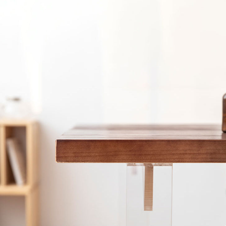 Rectangle Contemporary Standard Height Table Solid Wood Double Pedestal Dining Table Clearhalo 'Dining Tables & Seating' 'Dining Tables' 'dining_table' 'furn' 'furn_dining_table' 'Furniture' 'furniture_dining_table' 'Kitchen & Dining Furniture' 'kitchen' 'kitchen_dining_table' 5004231