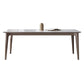 Medieval Modern Sintered Stone Dining Table Rectangle Table with Wooden 4 Legs White Without Chairs Clearhalo 'Dining Tables & Seating' 'Dining Tables' 'dining_table' 'furn' 'furn_dining_table' 'Furniture' 'furniture_dining_table' 'Kitchen & Dining Furniture' 'kitchen' 'kitchen_dining_table' 5004258