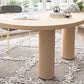 Modern Solid Wood Dining Table 3 Legs Dining Table for Dining Room Clearhalo 'Dining Tables & Seating' 'Dining Tables' 'dining_table' 'furn' 'furn_dining_table' 'Furniture' 'furniture_dining_table' 'Kitchen & Dining Furniture' 'kitchen' 'kitchen_dining_table' 5004277