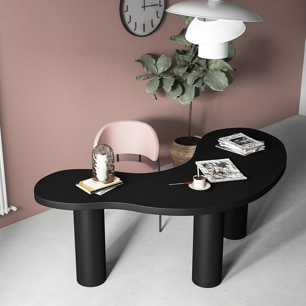 Modern Solid Wood Dining Table 3 Legs Dining Table for Dining Room Clearhalo 'Dining Tables & Seating' 'Dining Tables' 'dining_table' 'furn' 'furn_dining_table' 'Furniture' 'furniture_dining_table' 'Kitchen & Dining Furniture' 'kitchen' 'kitchen_dining_table' 5004280