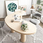 Modern Solid Wood Dining Table 3 Legs Dining Table for Dining Room Clearhalo 'Dining Tables & Seating' 'Dining Tables' 'dining_table' 'furn' 'furn_dining_table' 'Furniture' 'furniture_dining_table' 'Kitchen & Dining Furniture' 'kitchen' 'kitchen_dining_table' 5004281
