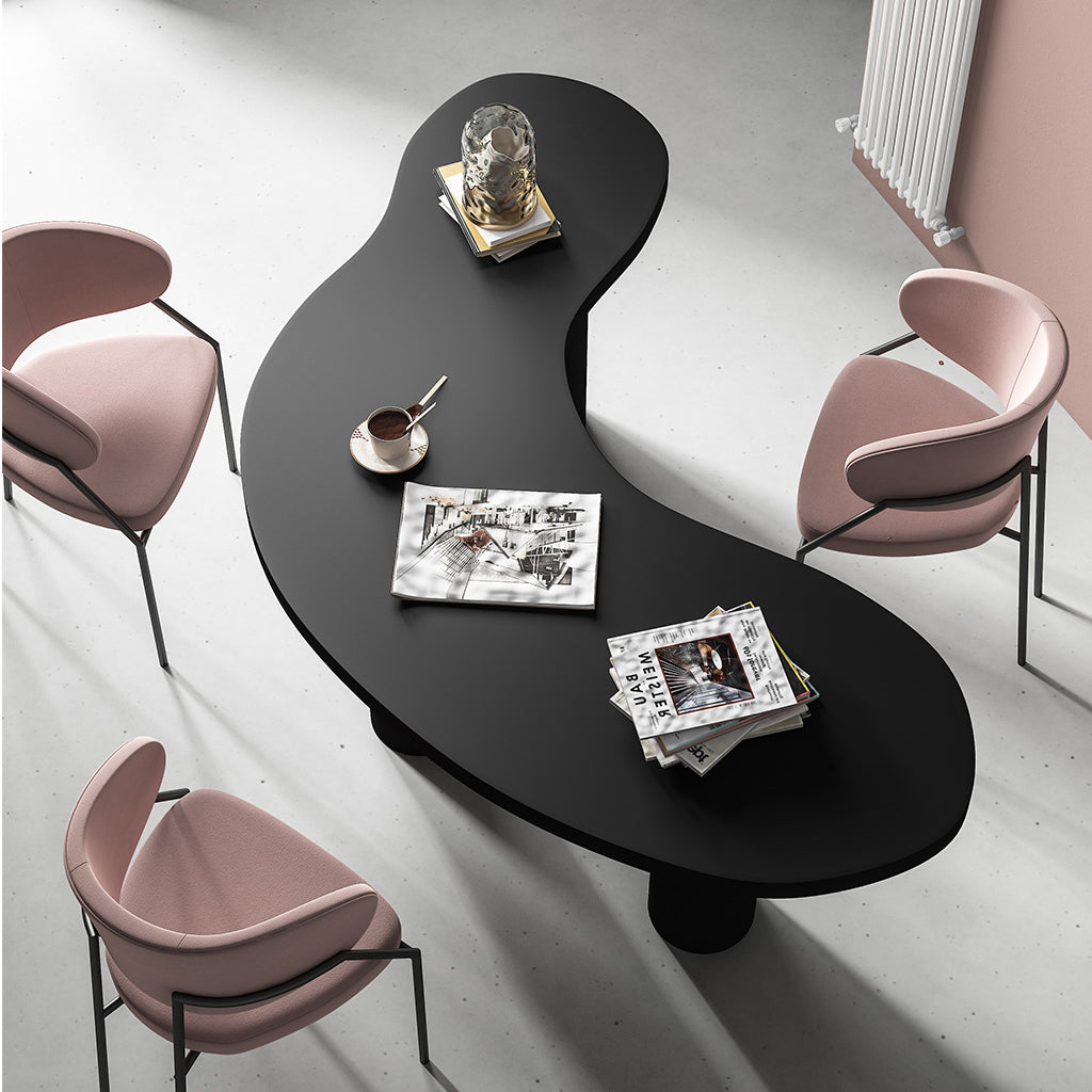Modern Solid Wood Dining Table 3 Legs Dining Table for Dining Room Clearhalo 'Dining Tables & Seating' 'Dining Tables' 'dining_table' 'furn' 'furn_dining_table' 'Furniture' 'furniture_dining_table' 'Kitchen & Dining Furniture' 'kitchen' 'kitchen_dining_table' 5004286