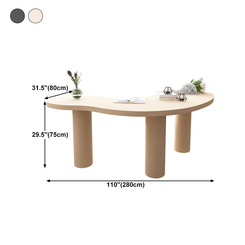 Modern Solid Wood Dining Table 3 Legs Dining Table for Dining Room Clearhalo 'Dining Tables & Seating' 'Dining Tables' 'dining_table' 'furn' 'furn_dining_table' 'Furniture' 'furniture_dining_table' 'Kitchen & Dining Furniture' 'kitchen' 'kitchen_dining_table' 5004290