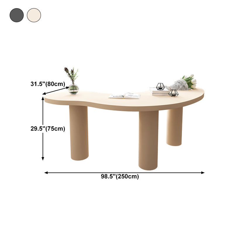 Modern Solid Wood Dining Table 3 Legs Dining Table for Dining Room Clearhalo 'Dining Tables & Seating' 'Dining Tables' 'dining_table' 'furn' 'furn_dining_table' 'Furniture' 'furniture_dining_table' 'Kitchen & Dining Furniture' 'kitchen' 'kitchen_dining_table' 5004291