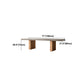 Modern Rectangle Dining table Solid Wood Double Pedestal Table in Grey Clearhalo 'Dining Tables & Seating' 'Dining Tables' 'dining_table' 'furn' 'furn_dining_table' 'Furniture' 'furniture_dining_table' 'Kitchen & Dining Furniture' 'kitchen' 'kitchen_dining_table' 5004317