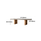 Modern Rectangle Dining table Solid Wood Double Pedestal Table in Grey Clearhalo 'Dining Tables & Seating' 'Dining Tables' 'dining_table' 'furn' 'furn_dining_table' 'Furniture' 'furniture_dining_table' 'Kitchen & Dining Furniture' 'kitchen' 'kitchen_dining_table' 5004319