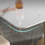 Stone Top Dining Table White Traditional Luxury Table with Pedestal Base Clearhalo 'Dining Tables & Seating' 'Dining Tables' 'dining_table' 'furn' 'furn_dining_table' 'Furniture' 'furniture_dining_table' 'Kitchen & Dining Furniture' 'kitchen' 'kitchen_dining_table' 5004332