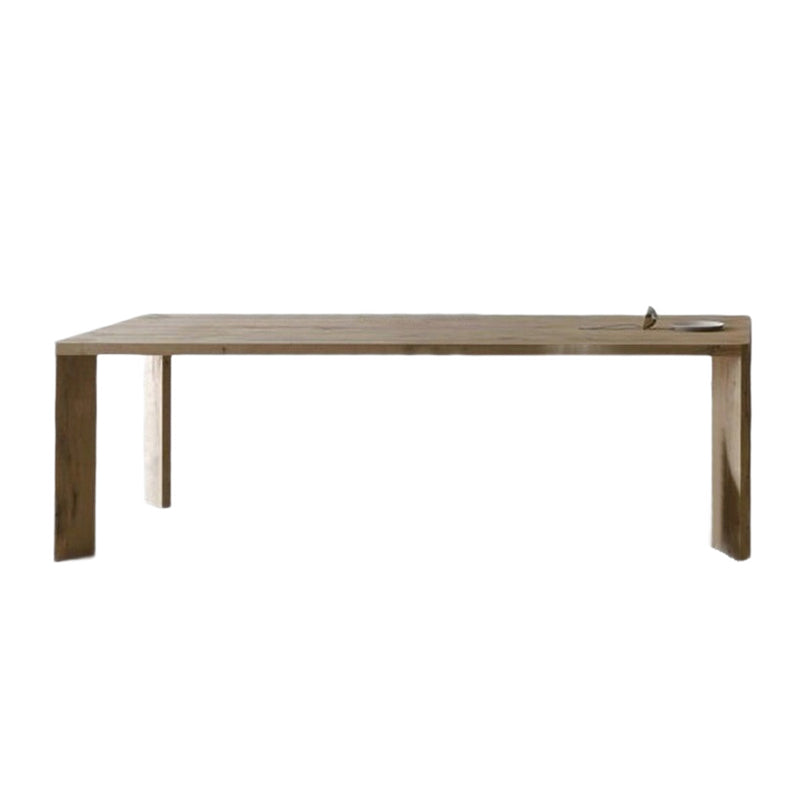Modern Dining Table for Restaurant Rectangle Solid Wood Table with 4 Legs Without Chairs Clearhalo 'Dining Tables & Seating' 'Dining Tables' 'dining_table' 'furn' 'furn_dining_table' 'Furniture' 'furniture_dining_table' 'Kitchen & Dining Furniture' 'kitchen' 'kitchen_dining_table' 5004345