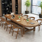 Contemporary Oval Solid Wood Table Standard Height Dining Table with Trestle Base 63"L x 27.6"W x 29.5"H Without Chairs Clearhalo 'Dining Tables & Seating' 'Dining Tables' 'dining_table' 'furn' 'furn_dining_table' 'Furniture' 'furniture_dining_table' 'Kitchen & Dining Furniture' 'kitchen' 'kitchen_dining_table' 5004377