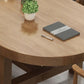 Contemporary Oval Solid Wood Table Standard Height Dining Table with Trestle Base Clearhalo 'Dining Tables & Seating' 'Dining Tables' 'dining_table' 'furn' 'furn_dining_table' 'Furniture' 'furniture_dining_table' 'Kitchen & Dining Furniture' 'kitchen' 'kitchen_dining_table' 5004382
