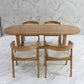 Contemporary Oval Solid Wood Table Standard Height Dining Table with Trestle Base Clearhalo 'Dining Tables & Seating' 'Dining Tables' 'dining_table' 'furn' 'furn_dining_table' 'Furniture' 'furniture_dining_table' 'Kitchen & Dining Furniture' 'kitchen' 'kitchen_dining_table' 5004389