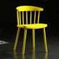 Scandinavian Plastic Side Chair Windsor Back Indoor-Outdoor Chair Yellow 1 Piece Clearhalo 'Dining Chairs' 'Dining Tables & Seating' 'dining_chair' 'furn' 'furn_dining_chair' 'Furniture' 'furniture_dining_chair' 'Kitchen & Dining Furniture' 5004450