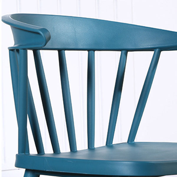 Scandinavian Plastic Side Chair Windsor Back Indoor-Outdoor Chair Clearhalo 'Dining Chairs' 'Dining Tables & Seating' 'dining_chair' 'furn' 'furn_dining_chair' 'Furniture' 'furniture_dining_chair' 'Kitchen & Dining Furniture' 5004451