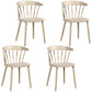 Scandinavian Plastic Side Chair Windsor Back Indoor-Outdoor Chair Khaki 4 Piece Set Clearhalo 'Dining Chairs' 'Dining Tables & Seating' 'dining_chair' 'furn' 'furn_dining_chair' 'Furniture' 'furniture_dining_chair' 'Kitchen & Dining Furniture' 5004459