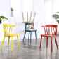 Scandinavian Plastic Side Chair Windsor Back Indoor-Outdoor Chair Clearhalo 'Dining Chairs' 'Dining Tables & Seating' 'dining_chair' 'furn' 'furn_dining_chair' 'Furniture' 'furniture_dining_chair' 'Kitchen & Dining Furniture' 5004460