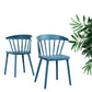 Scandinavian Plastic Side Chair Windsor Back Indoor-Outdoor Chair Clearhalo 'Dining Chairs' 'Dining Tables & Seating' 'dining_chair' 'furn' 'furn_dining_chair' 'Furniture' 'furniture_dining_chair' 'Kitchen & Dining Furniture' 5004461