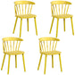 Scandinavian Plastic Side Chair Windsor Back Indoor-Outdoor Chair Ginger 4 Piece Set Clearhalo 'Dining Chairs' 'Dining Tables & Seating' 'dining_chair' 'furn' 'furn_dining_chair' 'Furniture' 'furniture_dining_chair' 'Kitchen & Dining Furniture' 5004466