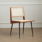 Modern Style Rattan Side Chair Cane Back Dining Side Chair for Dining Room Wood 1 Piece Clearhalo 'Dining Chairs' 'Dining Tables & Seating' 'dining_chair' 'furn' 'furn_dining_chair' 'Furniture' 'furniture_dining_chair' 'Kitchen & Dining Furniture' 5004487