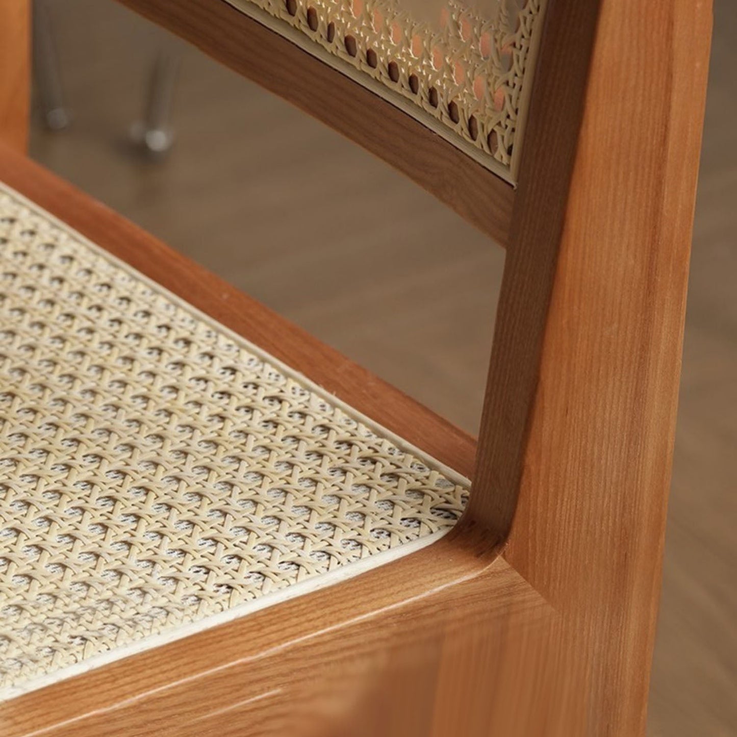 Modern Style Rattan Side Chair Cane Back Dining Side Chair for Dining Room Clearhalo 'Dining Chairs' 'Dining Tables & Seating' 'dining_chair' 'furn' 'furn_dining_chair' 'Furniture' 'furniture_dining_chair' 'Kitchen & Dining Furniture' 5004497