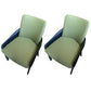 Modern Style Arm Chair Faux Leather Dining Chair for Dining Room Green 2 Piece Set Clearhalo 'Dining Chairs' 'Dining Tables & Seating' 'dining_chair' 'furn' 'furn_dining_chair' 'Furniture' 'furniture_dining_chair' 'Kitchen & Dining Furniture' 5004507