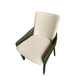 Modern Style Arm Chair Faux Leather Dining Chair for Dining Room Army Green-White 1 Piece Clearhalo 'Dining Chairs' 'Dining Tables & Seating' 'dining_chair' 'furn' 'furn_dining_chair' 'Furniture' 'furniture_dining_chair' 'Kitchen & Dining Furniture' 5004512