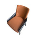 Modern Style Arm Chair Faux Leather Dining Chair for Dining Room Orange Blue 1 Piece Clearhalo 'Dining Chairs' 'Dining Tables & Seating' 'dining_chair' 'furn' 'furn_dining_chair' 'Furniture' 'furniture_dining_chair' 'Kitchen & Dining Furniture' 5004518