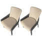 Modern Style Arm Chair Faux Leather Dining Chair for Dining Room Beige 2 Piece Set Clearhalo 'Dining Chairs' 'Dining Tables & Seating' 'dining_chair' 'furn' 'furn_dining_chair' 'Furniture' 'furniture_dining_chair' 'Kitchen & Dining Furniture' 5004534