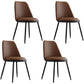 Modern Side Dining Chairs Entryway Dining Chairs for Dining Room Black-Brown 4 Piece Set Clearhalo 'Dining Chairs' 'Dining Tables & Seating' 'dining_chair' 'furn' 'furn_dining_chair' 'Furniture' 'furniture_dining_chair' 'Kitchen & Dining Furniture' 5004550