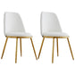 Modern Side Dining Chairs Entryway Dining Chairs for Dining Room White 2 Piece Set Clearhalo 'Dining Chairs' 'Dining Tables & Seating' 'dining_chair' 'furn' 'furn_dining_chair' 'Furniture' 'furniture_dining_chair' 'Kitchen & Dining Furniture' 5004564