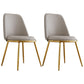 Modern Side Dining Chairs Entryway Dining Chairs for Dining Room Light Gray 2 Piece Set Clearhalo 'Dining Chairs' 'Dining Tables & Seating' 'dining_chair' 'furn' 'furn_dining_chair' 'Furniture' 'furniture_dining_chair' 'Kitchen & Dining Furniture' 5004570