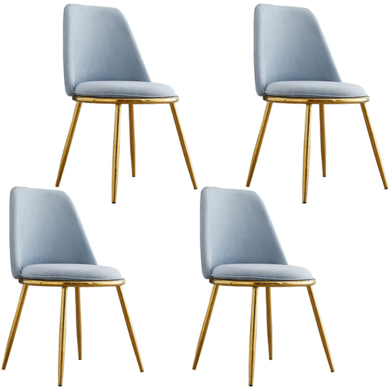 Modern Side Dining Chairs Entryway Dining Chairs for Dining Room Blue 4 Piece Set Clearhalo 'Dining Chairs' 'Dining Tables & Seating' 'dining_chair' 'furn' 'furn_dining_chair' 'Furniture' 'furniture_dining_chair' 'Kitchen & Dining Furniture' 5004573