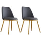 Modern Side Dining Chairs Entryway Dining Chairs for Dining Room Dark Gray 2 Piece Set Clearhalo 'Dining Chairs' 'Dining Tables & Seating' 'dining_chair' 'furn' 'furn_dining_chair' 'Furniture' 'furniture_dining_chair' 'Kitchen & Dining Furniture' 5004576
