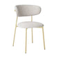 Glam Style Dining Chair Upholstered Open Back Dining Chair for Dining Room Clearhalo 'Dining Chairs' 'Dining Tables & Seating' 'dining_chair' 'furn' 'furn_dining_chair' 'Furniture' 'furniture_dining_chair' 'Kitchen & Dining Furniture' 5004590