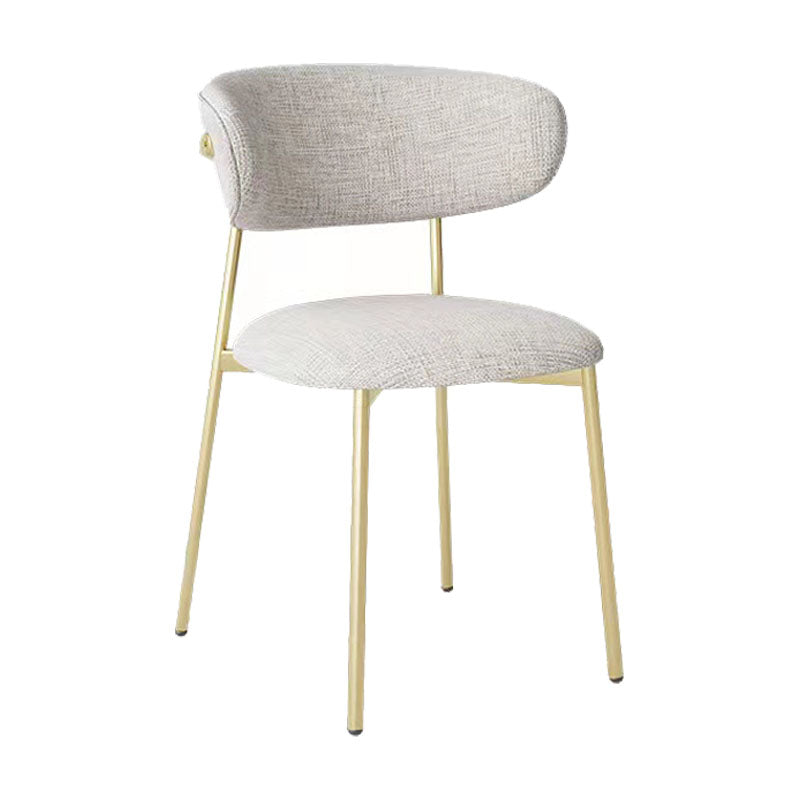 Glam Style Dining Chair Upholstered Open Back Dining Chair for Dining Room Clearhalo 'Dining Chairs' 'Dining Tables & Seating' 'dining_chair' 'furn' 'furn_dining_chair' 'Furniture' 'furniture_dining_chair' 'Kitchen & Dining Furniture' 5004590