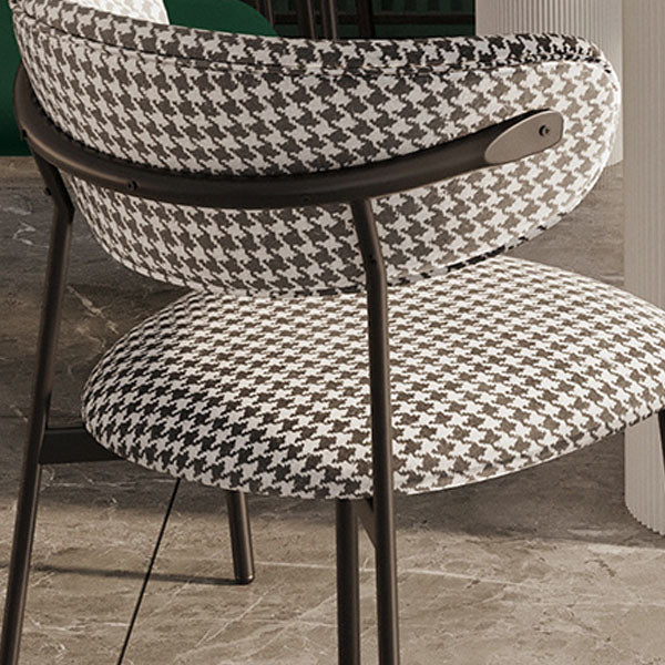 Glam Style Dining Chair Upholstered Open Back Dining Chair for Dining Room Clearhalo 'Dining Chairs' 'Dining Tables & Seating' 'dining_chair' 'furn' 'furn_dining_chair' 'Furniture' 'furniture_dining_chair' 'Kitchen & Dining Furniture' 5004593