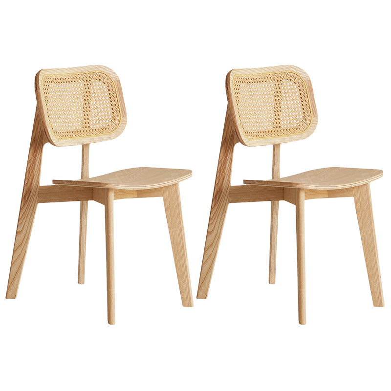 Modern Side Dining Chairs Solid Wood Dining Chairs for Dining Room Wood 2 Piece Set Clearhalo 'Dining Chairs' 'Dining Tables & Seating' 'dining_chair' 'furn' 'furn_dining_chair' 'Furniture' 'furniture_dining_chair' 'Kitchen & Dining Furniture' 5004662