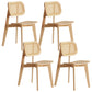 Modern Side Dining Chairs Solid Wood Dining Chairs for Dining Room Wood 4 Piece Set Clearhalo 'Dining Chairs' 'Dining Tables & Seating' 'dining_chair' 'furn' 'furn_dining_chair' 'Furniture' 'furniture_dining_chair' 'Kitchen & Dining Furniture' 5004664